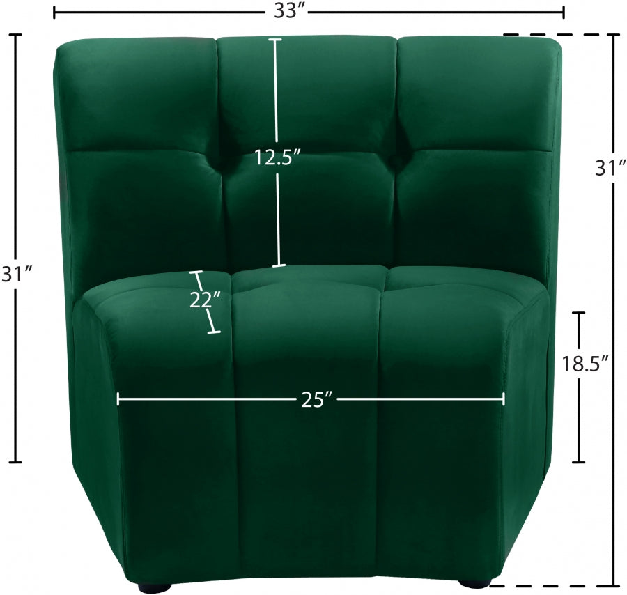Chaise modulaire en velours Limitless