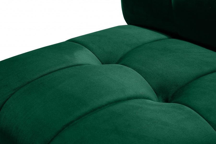 Causeuse modulaire en velours Limitless