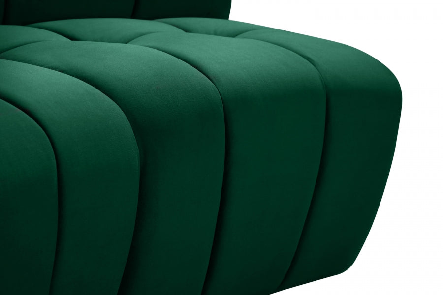Causeuse modulaire en velours Limitless