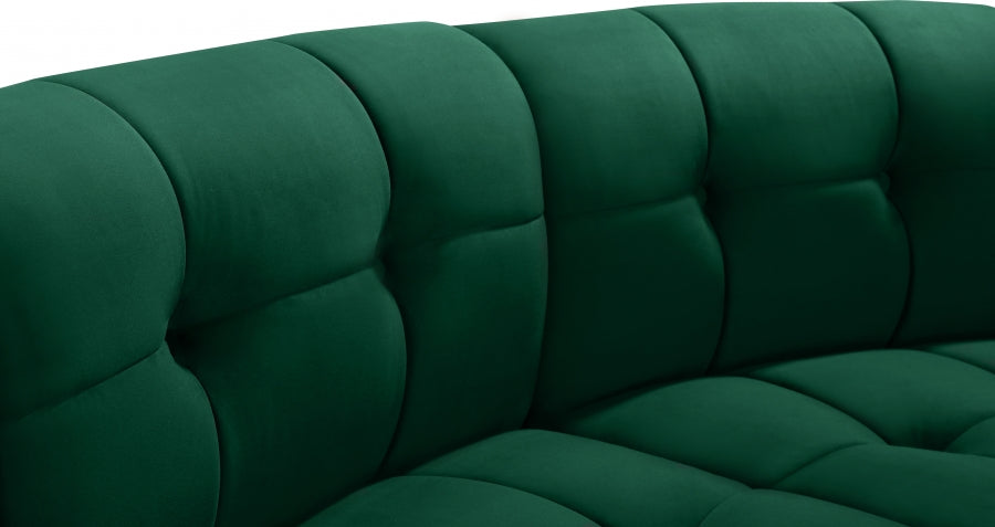 Causeuse modulaire en velours Limitless