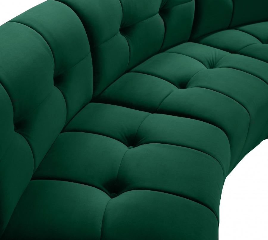Causeuse modulaire en velours Limitless