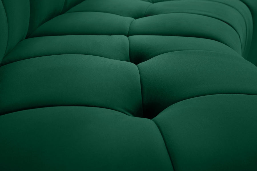 Causeuse modulaire en velours Limitless
