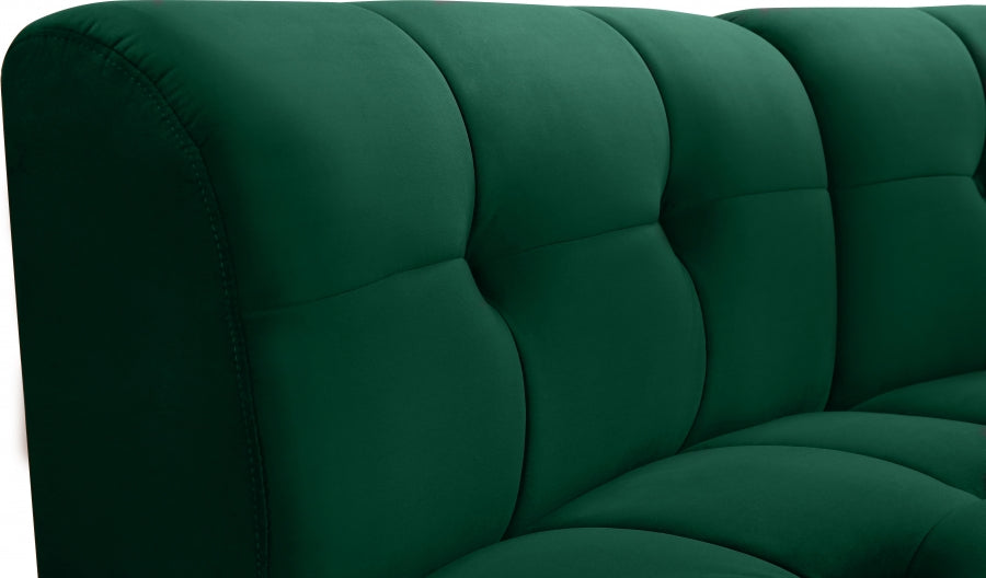 Causeuse modulaire en velours Limitless
