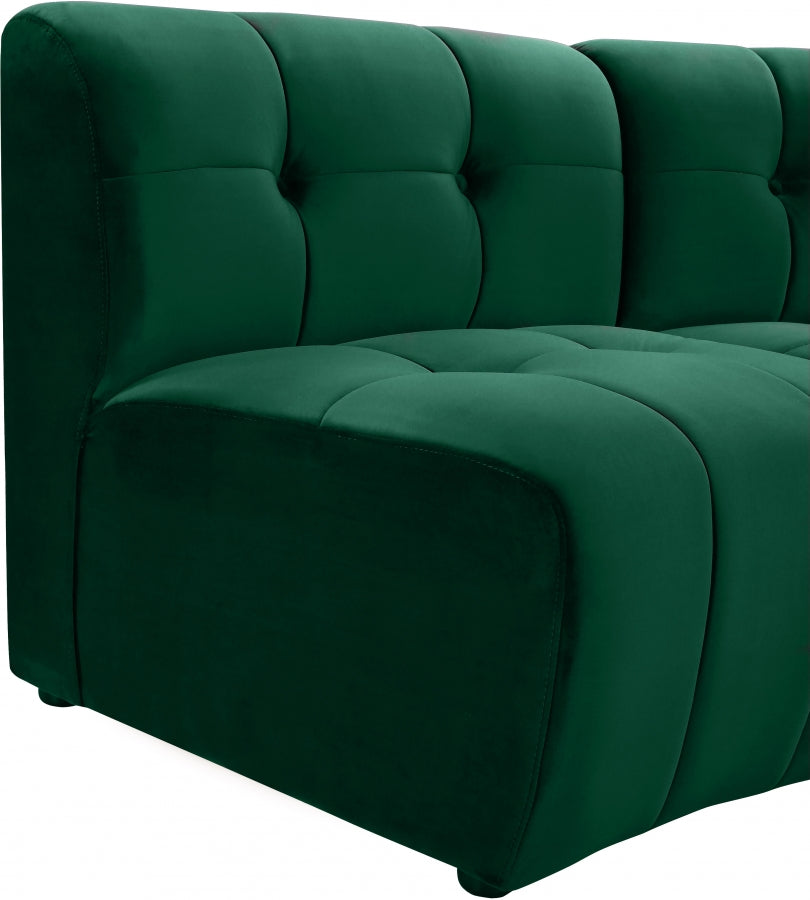 Causeuse modulaire en velours Limitless