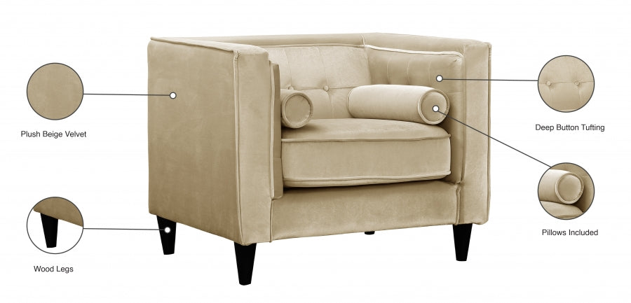 Chaise Taylor en velours