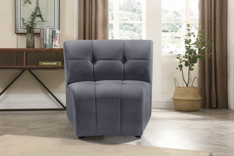 Chaise modulaire en velours Limitless
