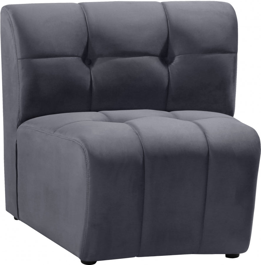 Chaise modulaire en velours Limitless