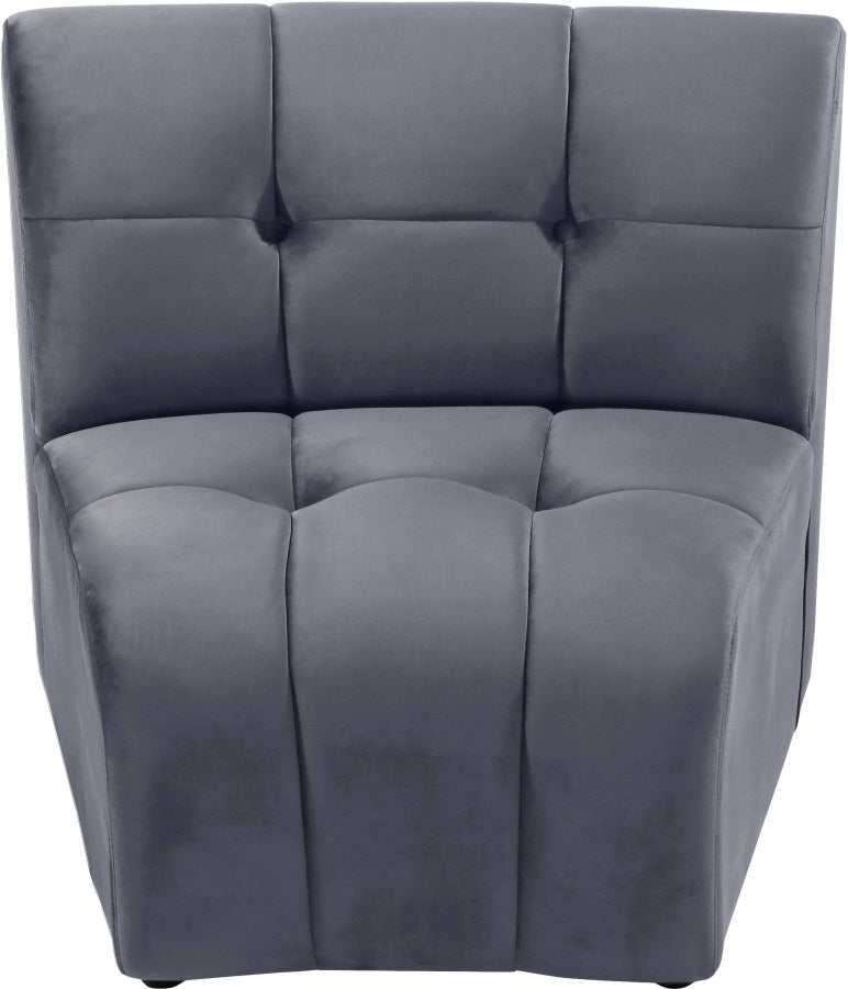 Chaise modulaire en velours Limitless