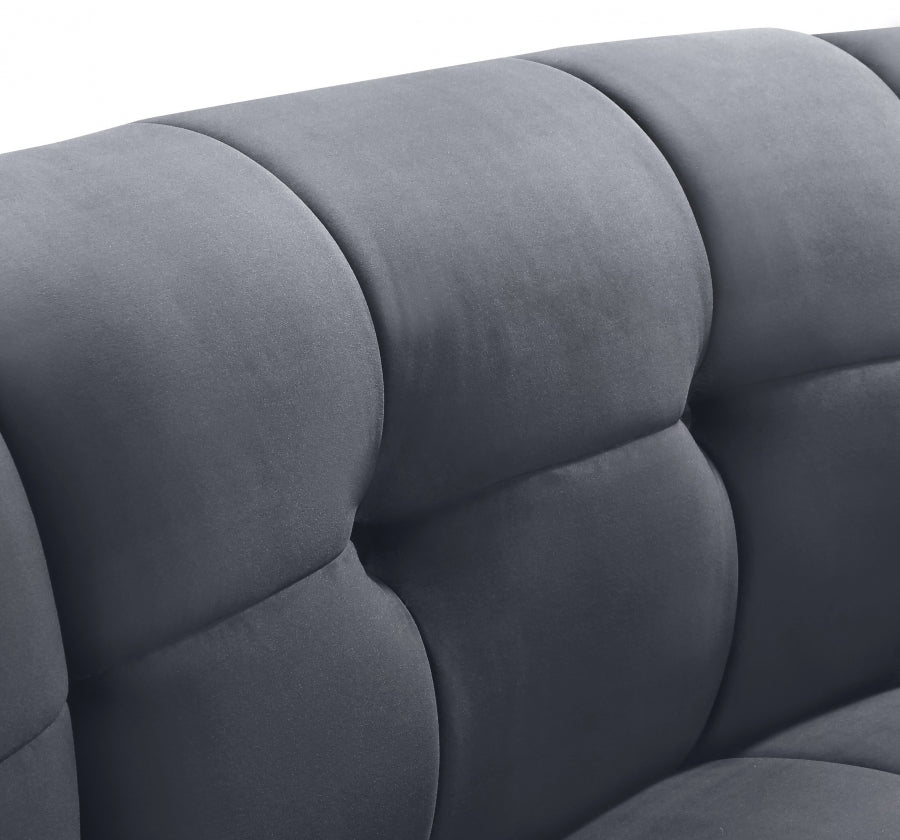 Chaise modulaire en velours Limitless