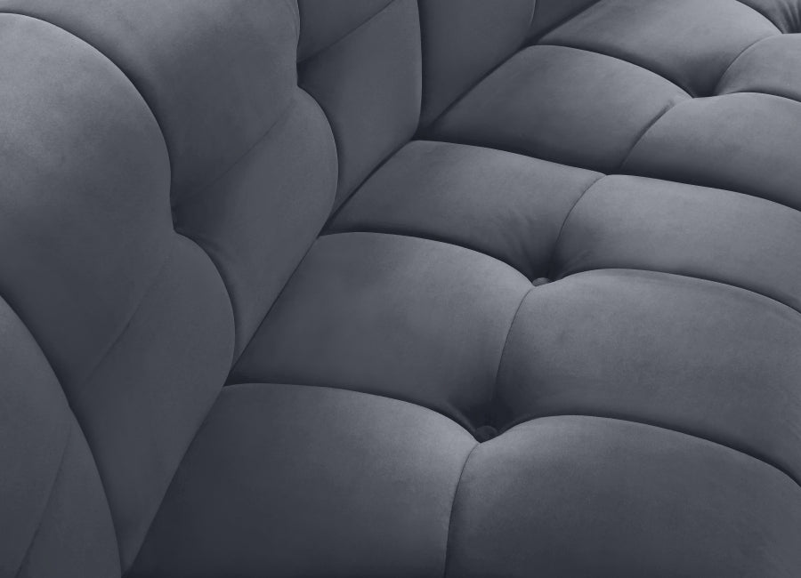 Chaise modulaire en velours Limitless