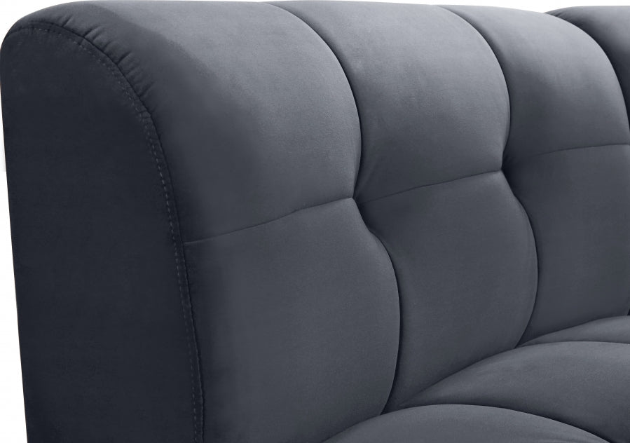 Chaise modulaire en velours Limitless
