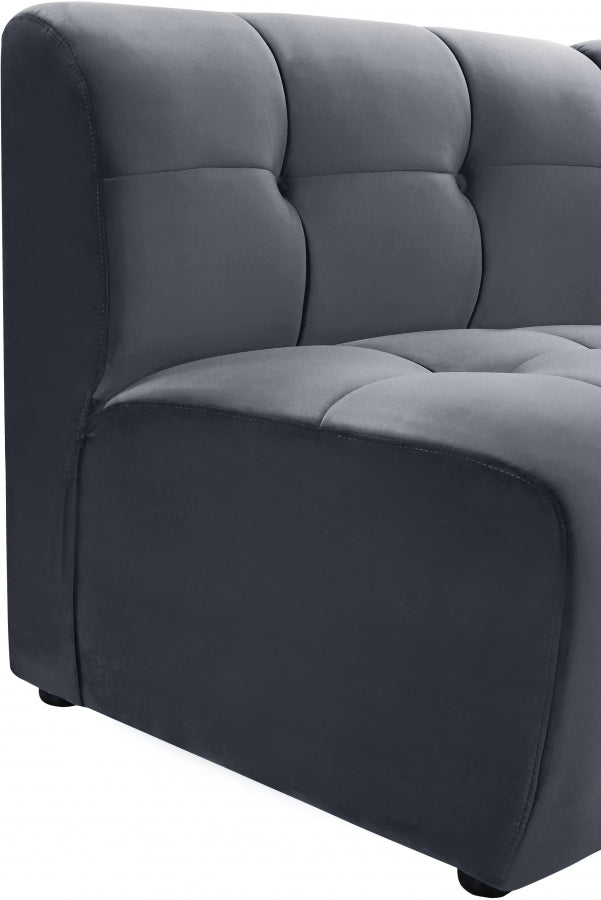 Chaise modulaire en velours Limitless