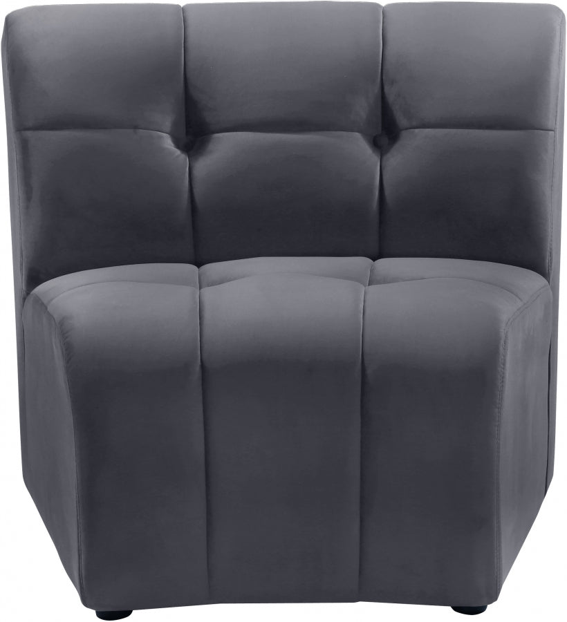Chaise modulaire en velours Limitless
