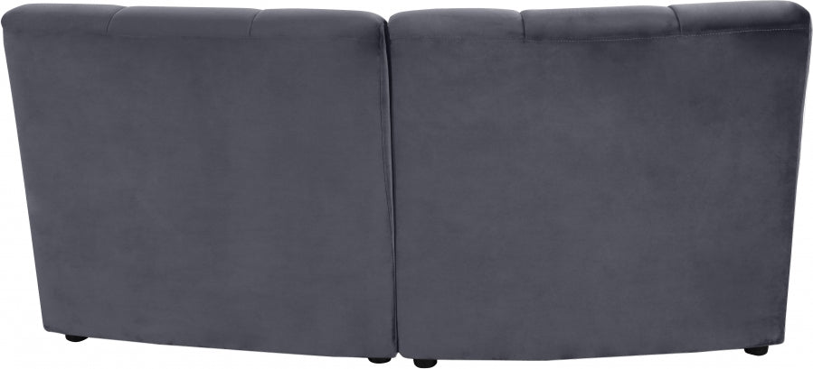 Causeuse modulaire en velours Limitless