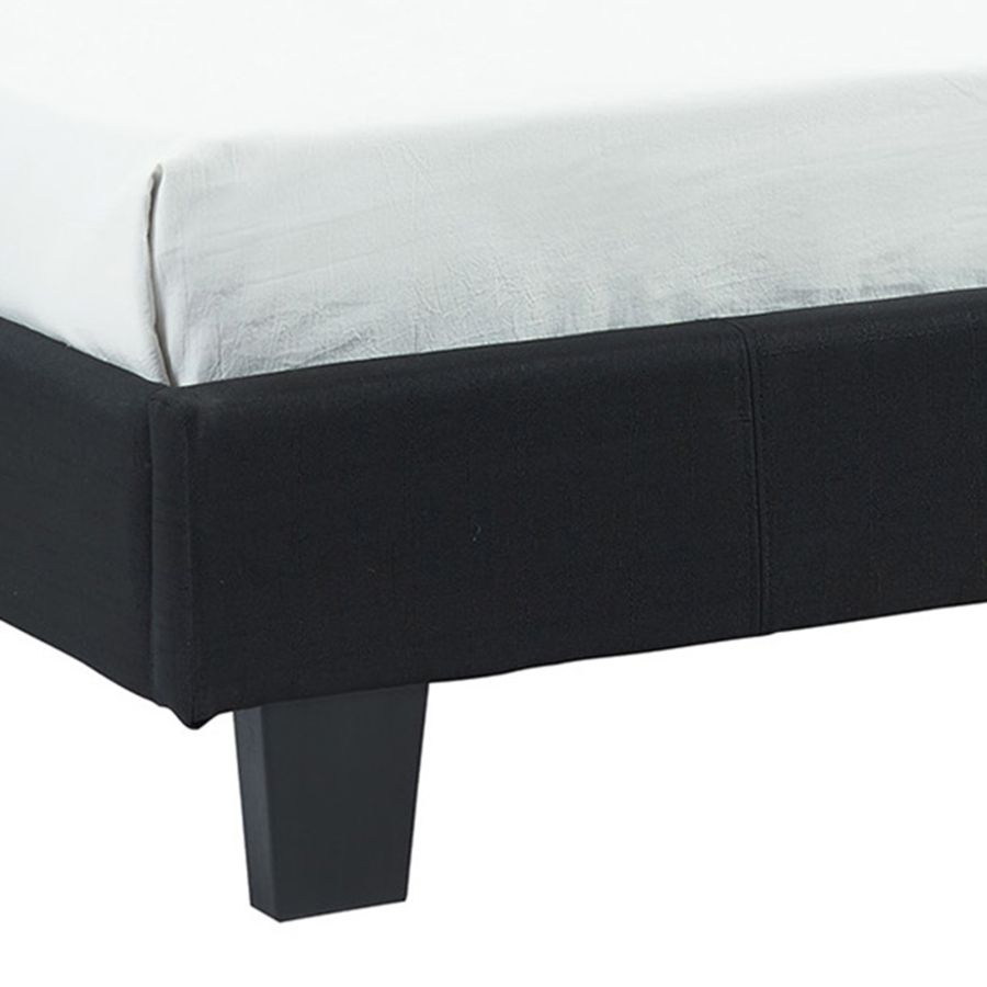 Grand lit plateforme Nevis de 60 po en noir