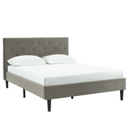Grand lit plateforme Armando de 60 po en gris