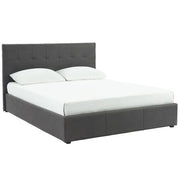 Grand lit de rangement plateforme Extara de 60 po en gris