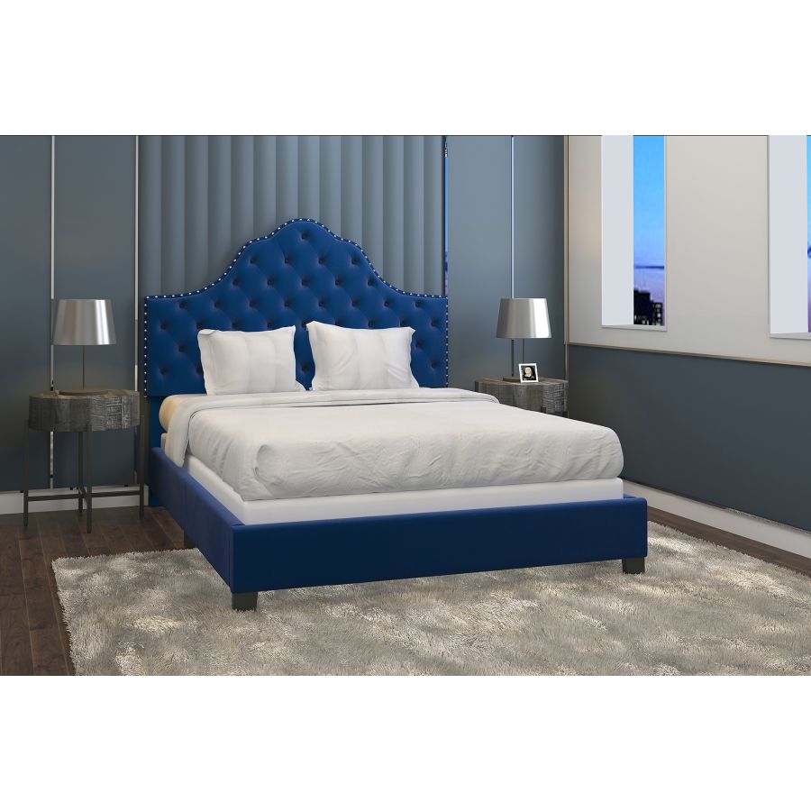 Grand lit Greta 60" en bleu