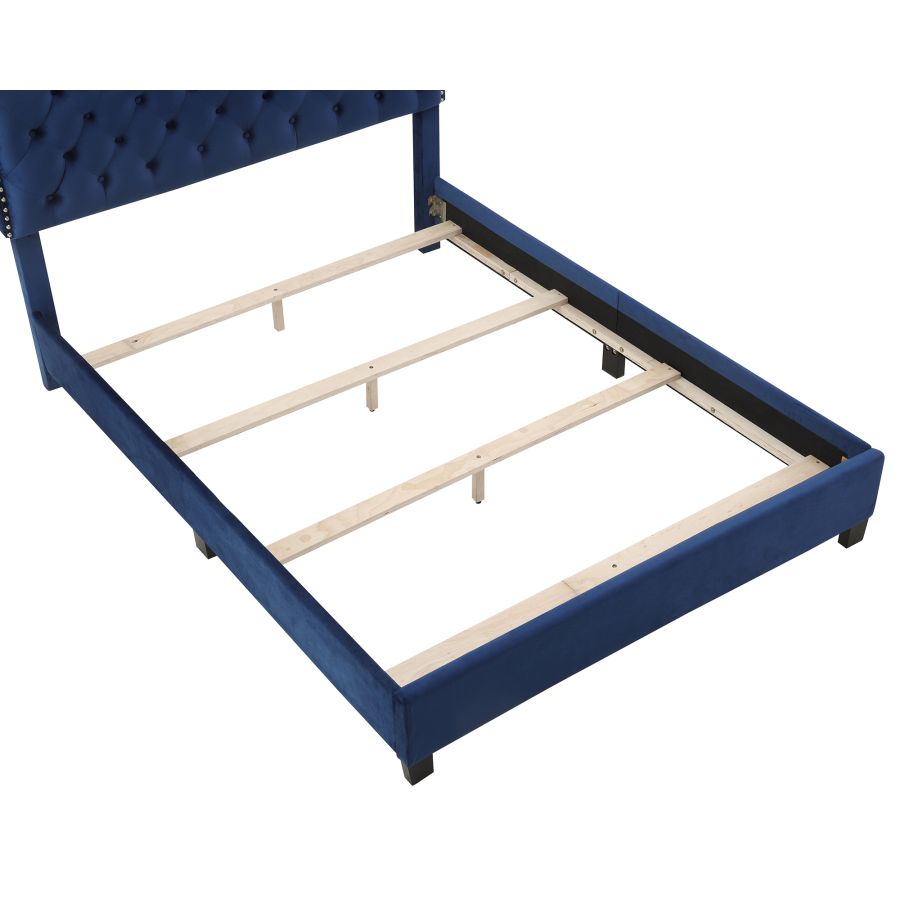 Grand lit Greta 60" en bleu