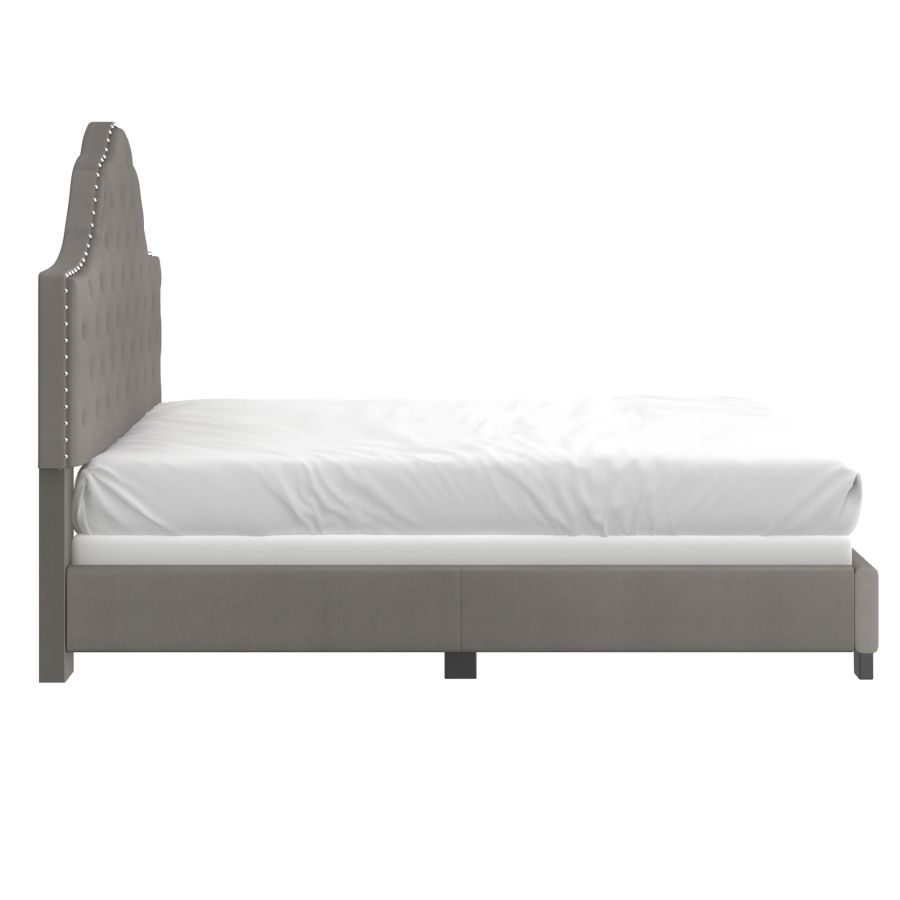 Grand lit Greta de 60 po en gris