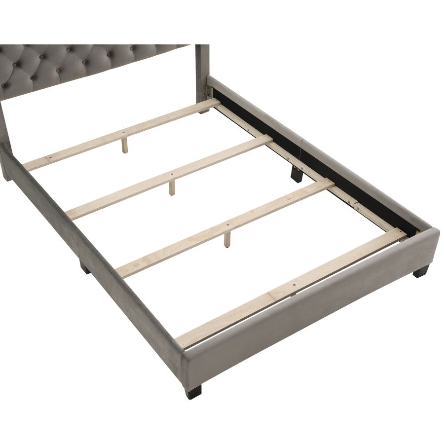 Grand lit Greta de 60 po en gris