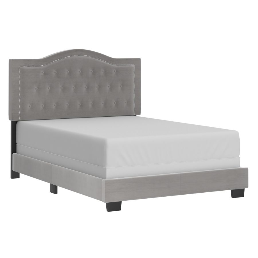 Lit double Pixie 54" en gris clair
