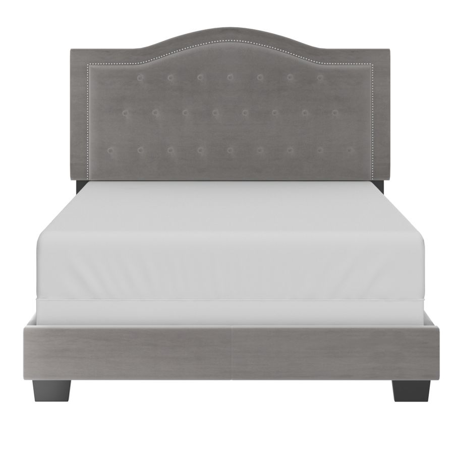 Lit double Pixie 54" en gris clair