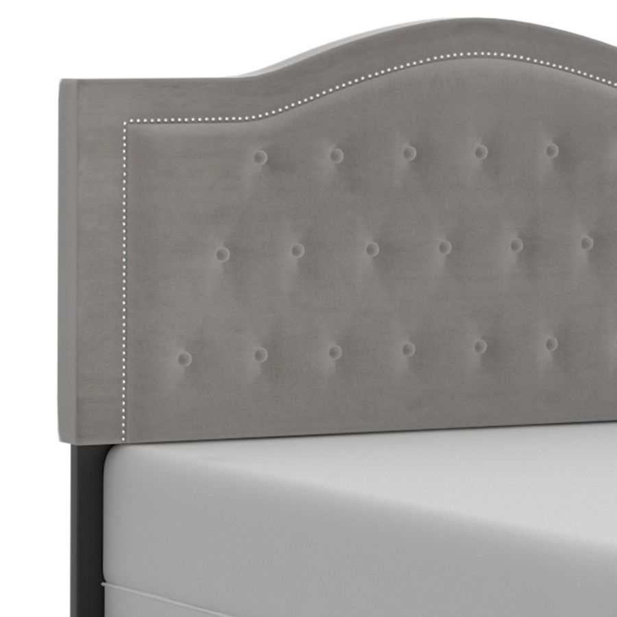 Lit double Pixie 54" en gris clair