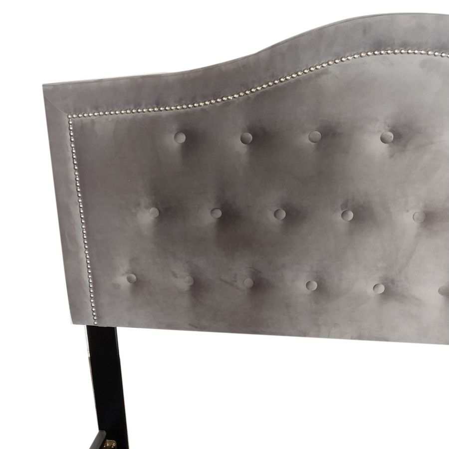 Lit double Pixie 54" en gris clair