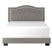 Lit queen 60" Pixie en gris clair