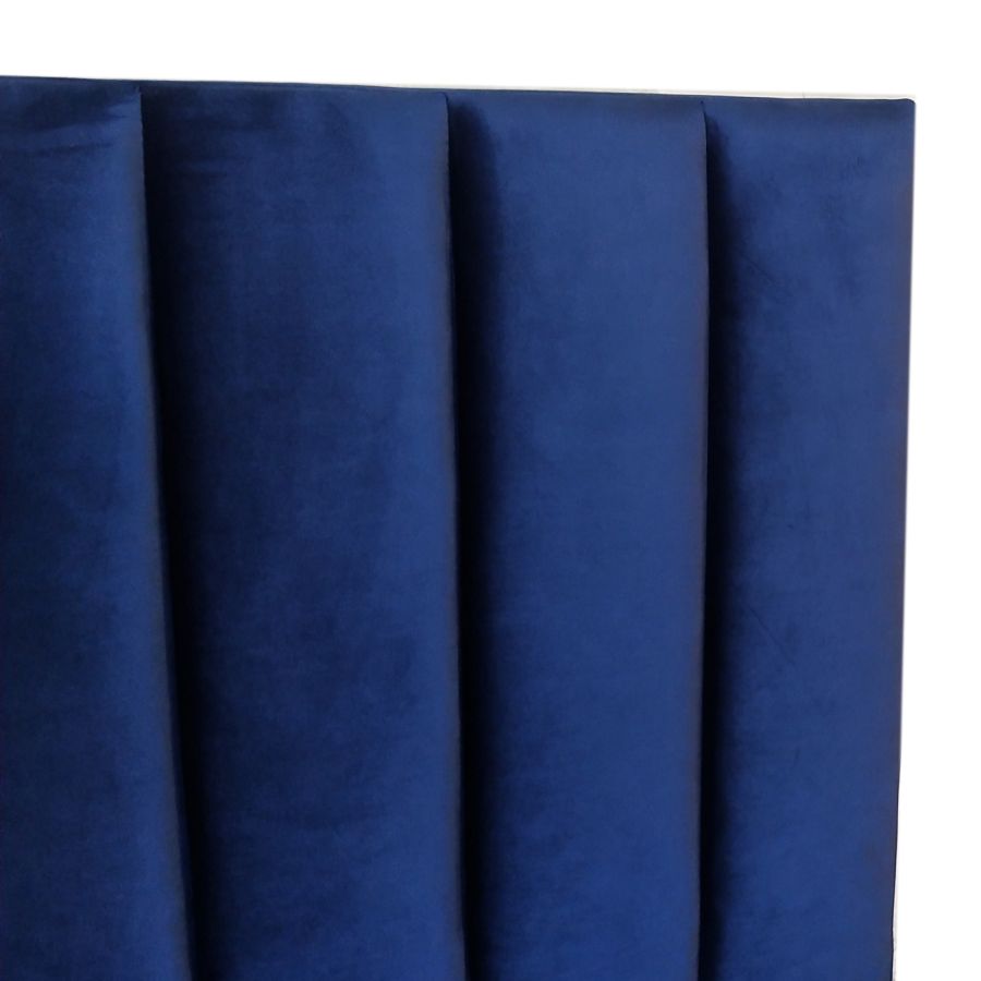 Lit double Jedd 54" en velours bleu
