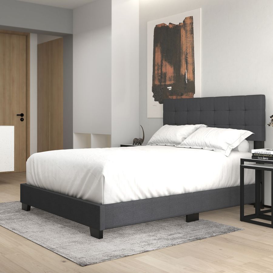 Grand lit Exton de 60 po au charbon de bois