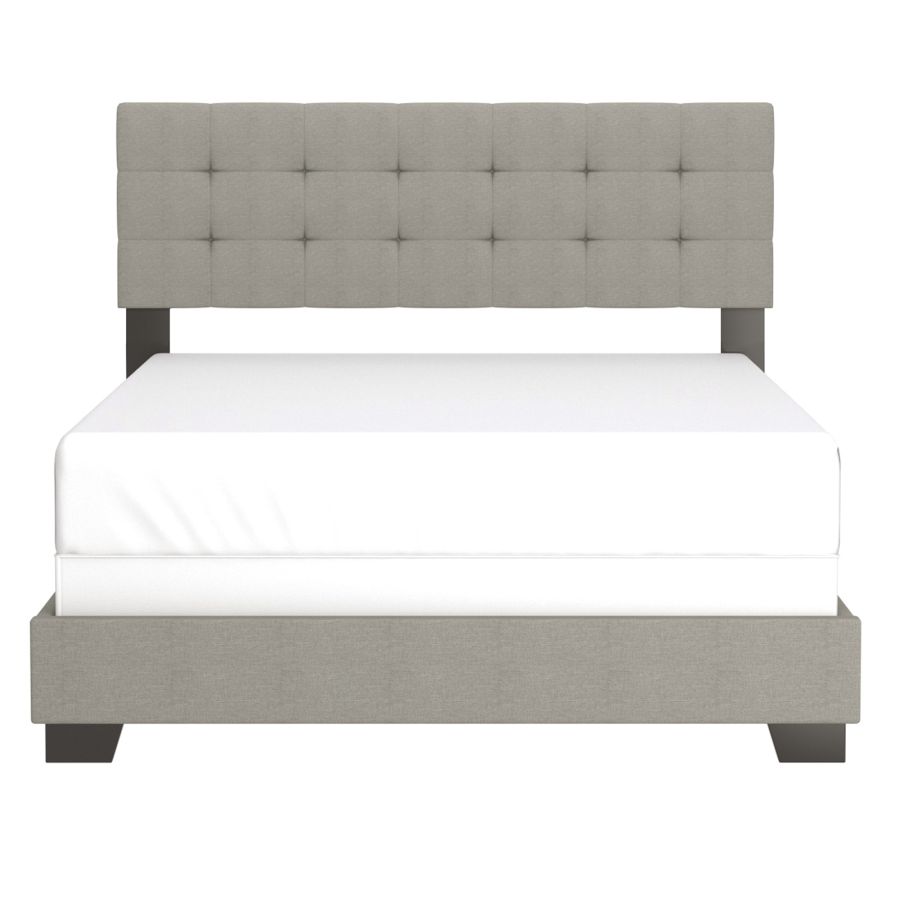 Grand lit Exton de 60 po en gris pâle