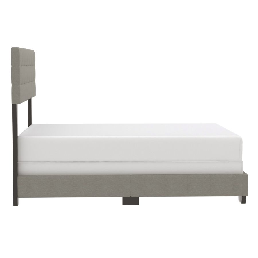 Grand lit Exton de 60 po en gris pâle
