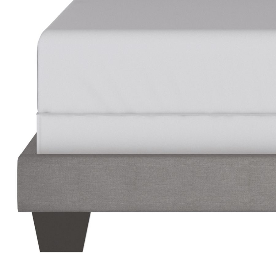 Lit double Gunner 54" en tissu gris clair