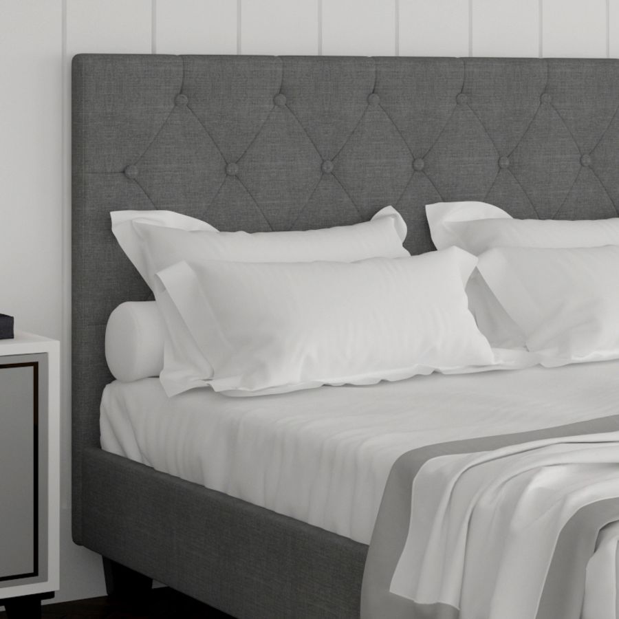 Lit plateforme double 54" Summit en gris