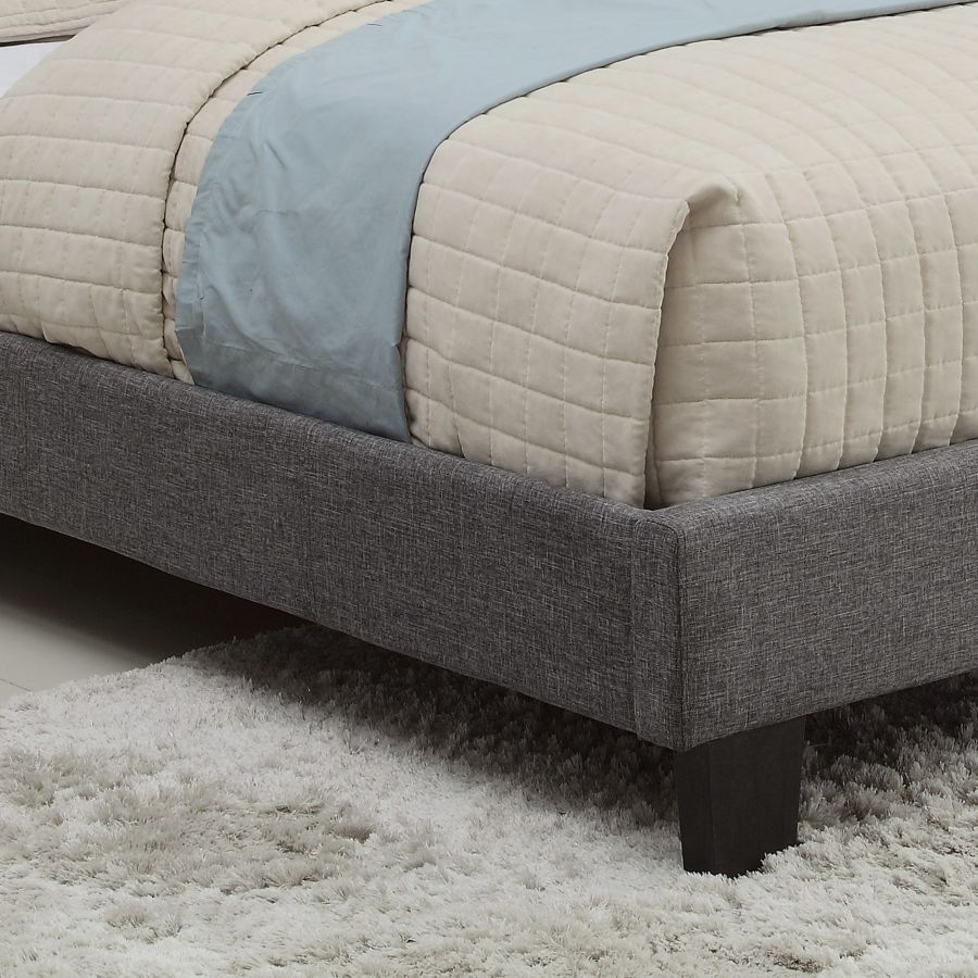Lit plateforme double 54" Summit en gris