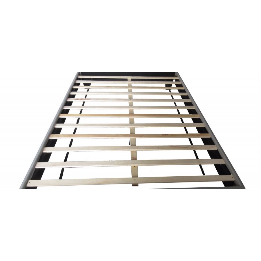 Lit plateforme double Glitz de 54 po en blanc