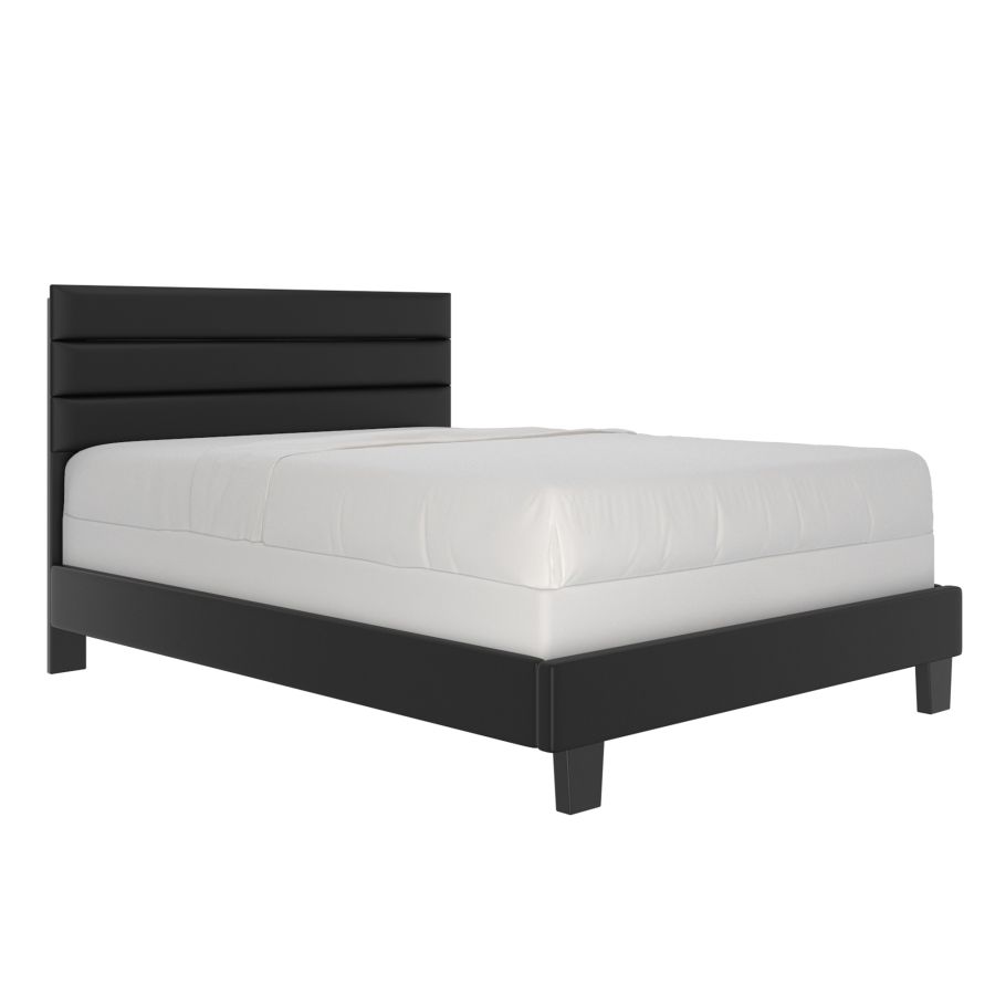 Lit double Gary 54" en noir