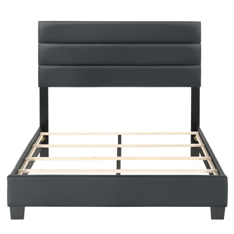 Lit double Gary 54" en noir