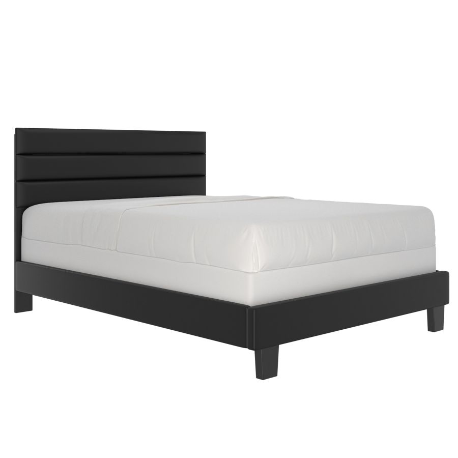 Lit queen 60" Gary en noir