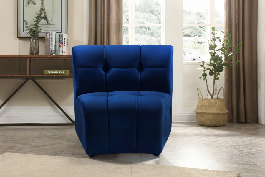 Chaise modulaire en velours Limitless