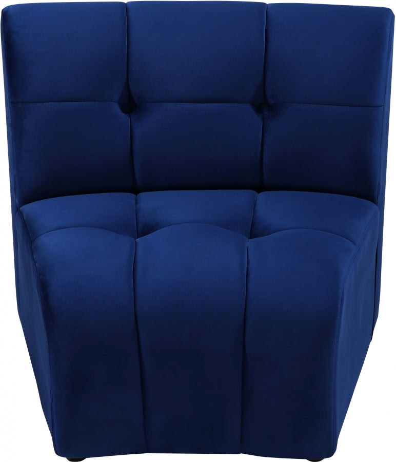Chaise modulaire en velours Limitless
