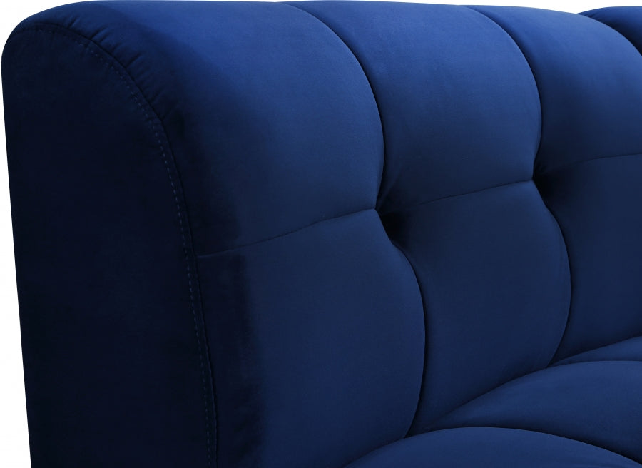 Chaise modulaire en velours Limitless