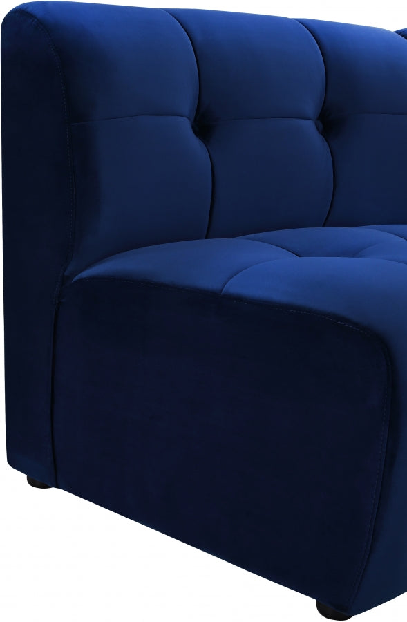 Chaise modulaire en velours Limitless