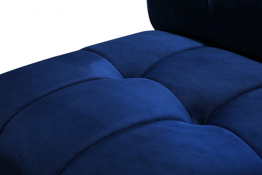 Causeuse modulaire en velours Limitless