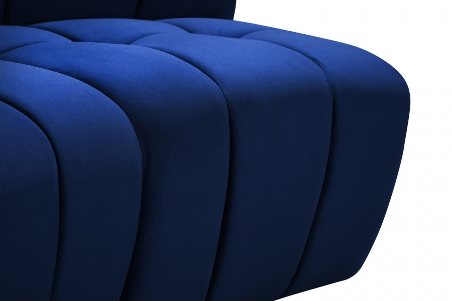 Causeuse modulaire en velours Limitless