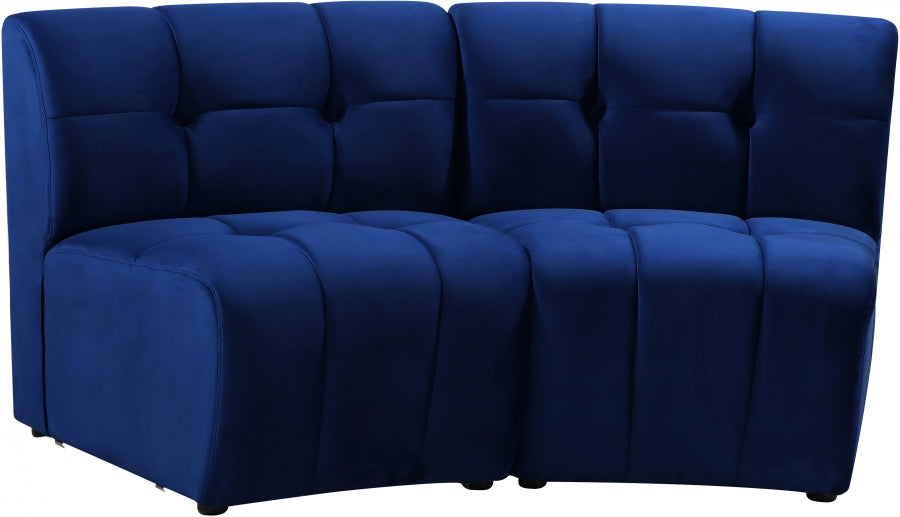 Causeuse modulaire en velours Limitless