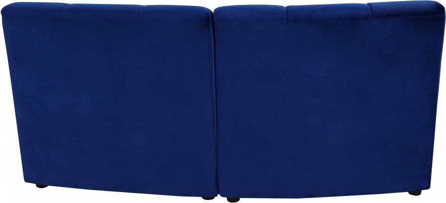 Causeuse modulaire en velours Limitless