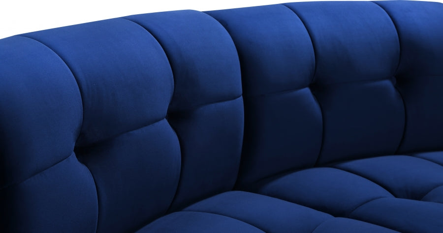 Causeuse modulaire en velours Limitless